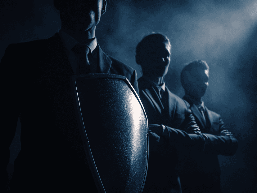 Professional commercial collections team with protective approach