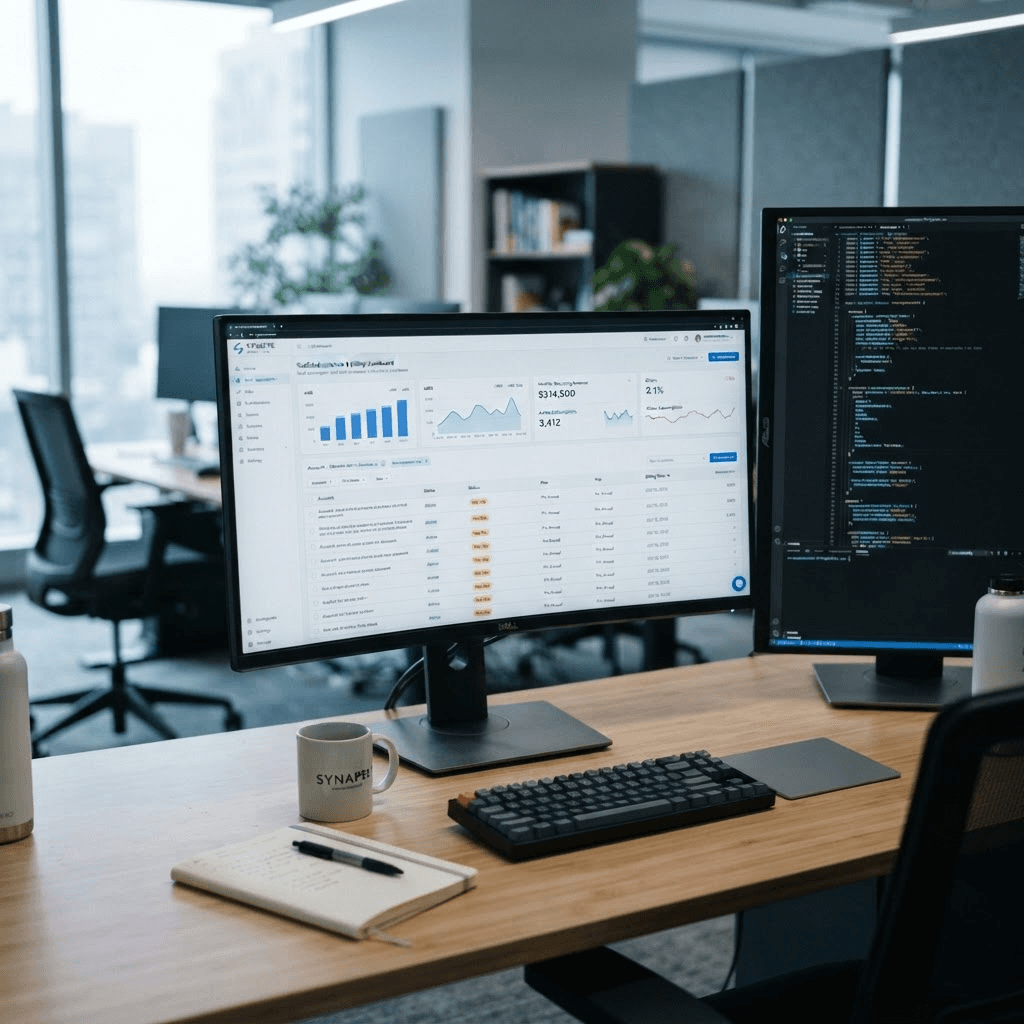 SaaS billing dashboard with subscription accounts showing past-due status